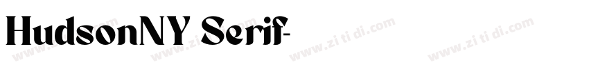 HudsonNY Serif字体转换